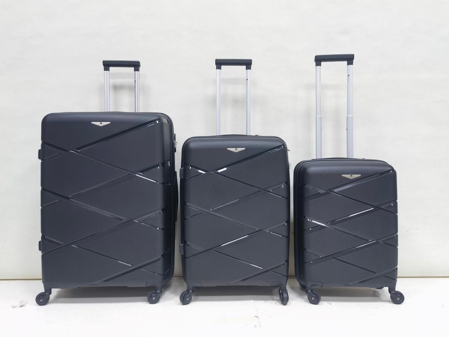 Set of 3 PP Suitcases (Polypropylene)